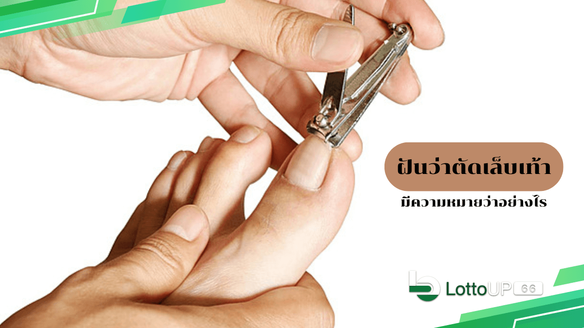 ฝันว่าตัดเล็บเท้า